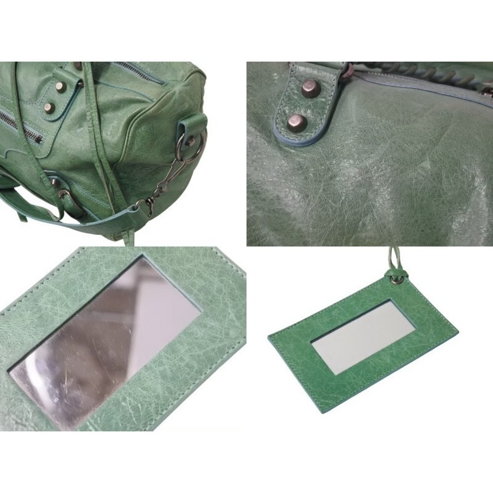 Balenciaga The Lambskin Handbag Green Twiggy - Picture 8 of 8
